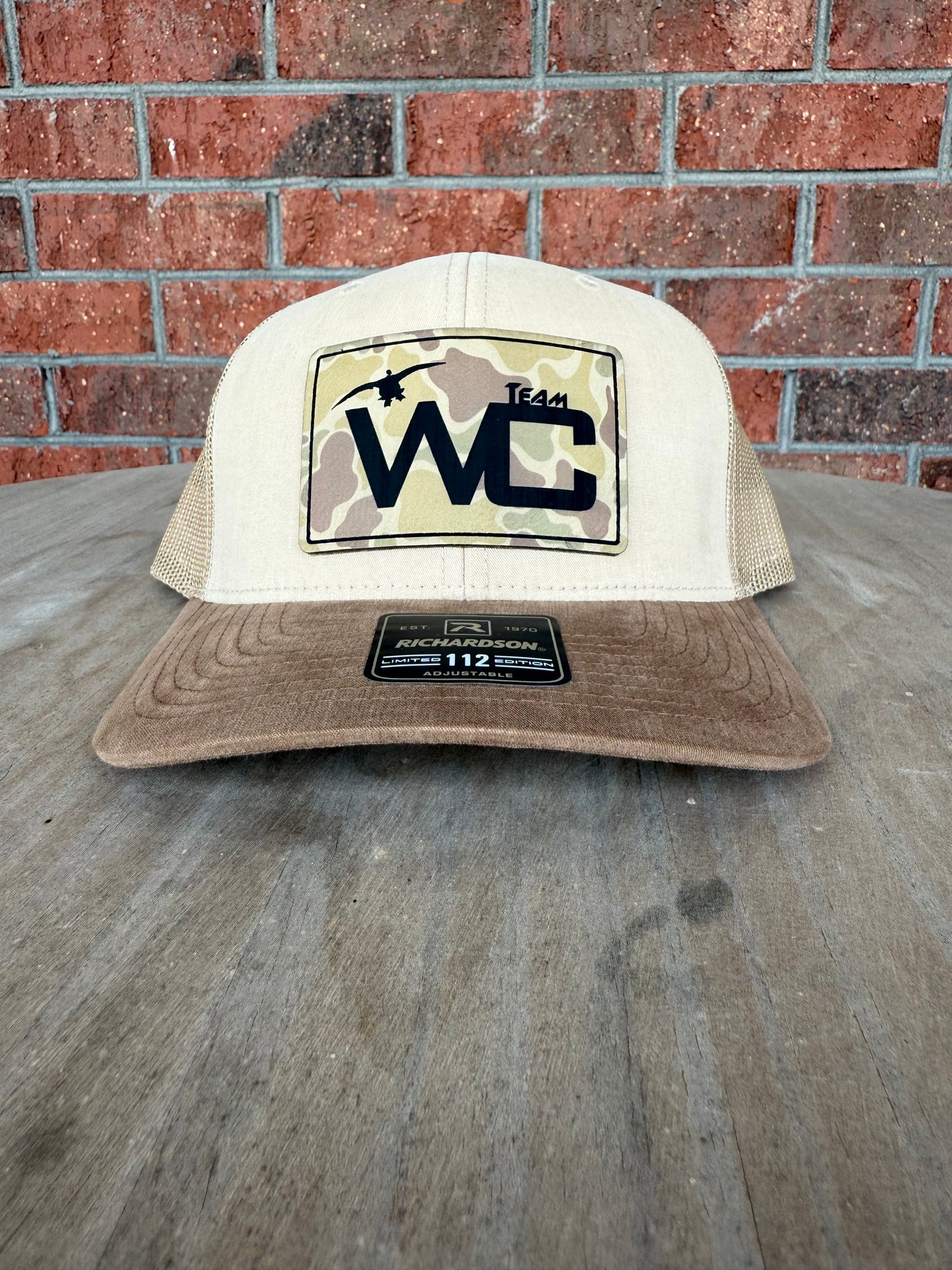 Khakis Trucker with Camo Patch